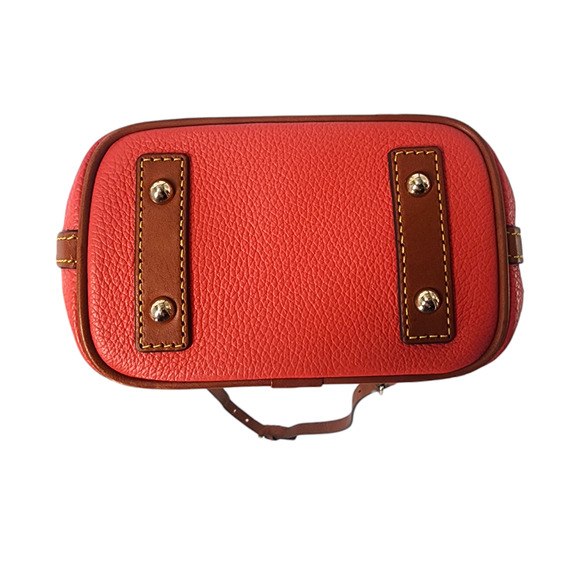 Dooney & Bourke Red Pebbled Leather Mini Crossbody Bag - Picture 16 of 16